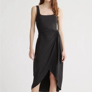 Aritzia Wilfred Saturn Wrap Dress Medium Black